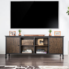 Broadland Medium Weathered Oak 72" TV Stand