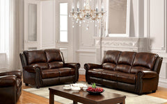 TURTON Brown Sofa + Love Seat