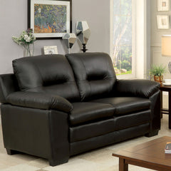 PARMA Black Love Seat, Black