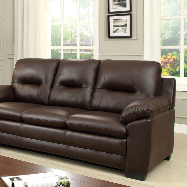 PARMA Brown Sofa, Brown Pu