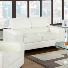 Makri White Love Seat, White
