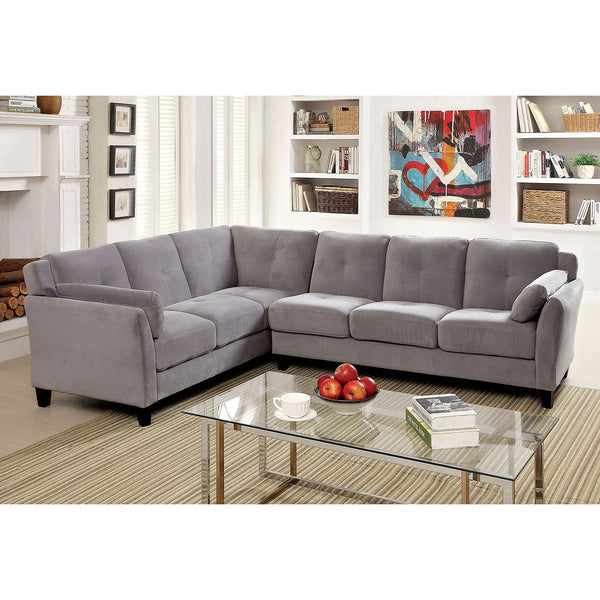 PEEVER II Warm Gray Sectional, Warm Gray (K/D)
