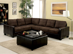 Lavena Chocolate/Espresso Sectional, Chocolate