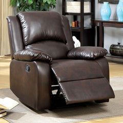 Oxford Rustic Dark Brown Recliner