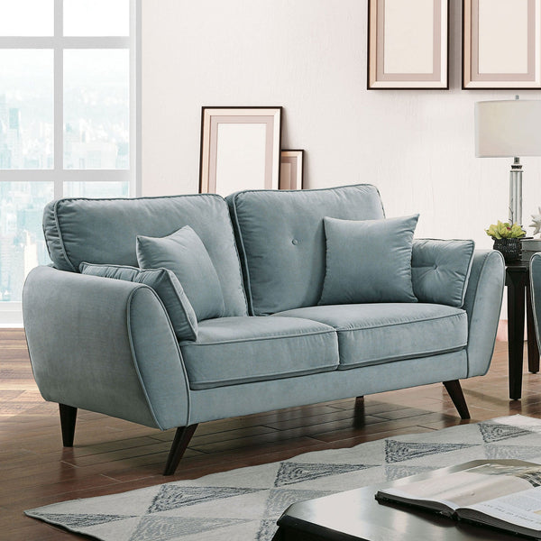 Phillipa Light Teal Love Seat