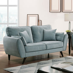 Phillipa Light Teal Love Seat