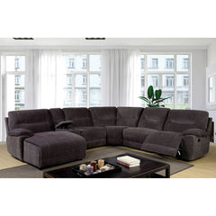 KARLEE II Gray Sectional w/ Console