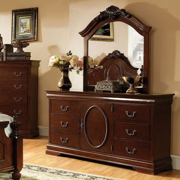 Velda II Brown Cherry Dresser