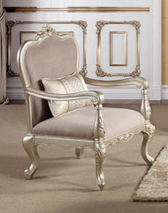 Diana Traditional Style Chair in Champagne finish Wood