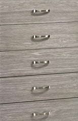 Yasmine White Modern Style Chest in Gray finish Wood