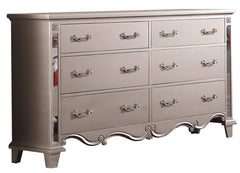 Sonia Contemporary Style Dresser in Beige finish Wood