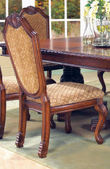 Veronica Cherry Traditional Style Dining Side Chair in Cherry finish Wood