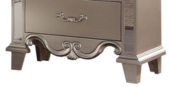 Sonia Contemporary Style Nightstand in Beige finish Wood