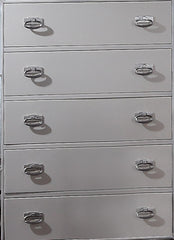 Gloria Contemporary Style Chest in White finish Wood