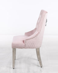 Leo Transitional Style Pink Accent Chair