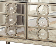 Brooklyn Contemporary Style Dining Server in Silver finish Wood