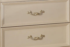 Victoria Traditional Style Nightstand in Off-White finish Wood