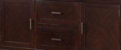 Pam Transitional Style Dining Server in Espresso finish Wood