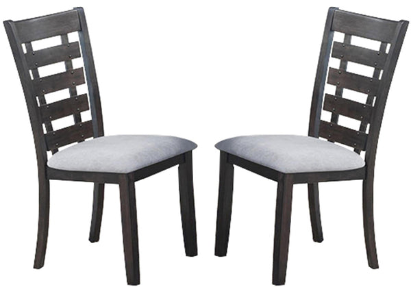 Bailey Transitional Style Dining Chair in Gray finish Wood