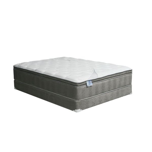 STORMIN White/Gray 13" Euro Pillow Top Mattress, Full