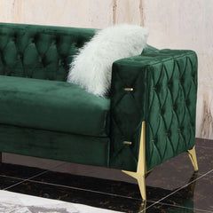 Emerald Modern Sofa and Loveseat in Emerald Green Color by Cosmos Furniture