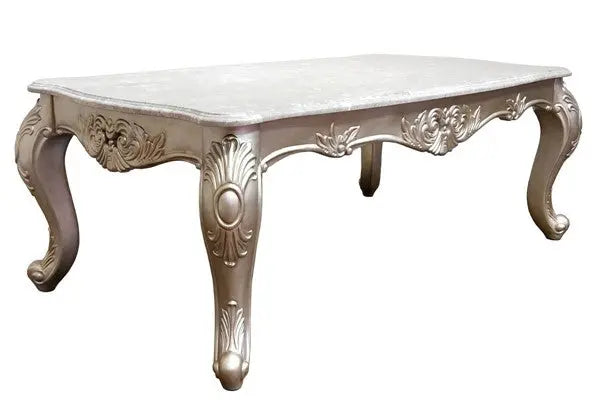 Emily Transitional Sofa and Loveseat in Beige Wood Finish by Cosmos Furniture