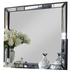 Gloria 6Pc Contemporary Bedroom Set in White Finish by Cosmos Furniture