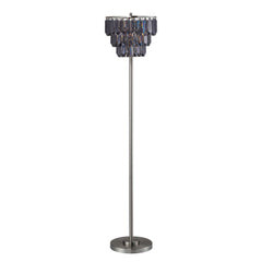 Meg Black/Chrome Floor Lamp