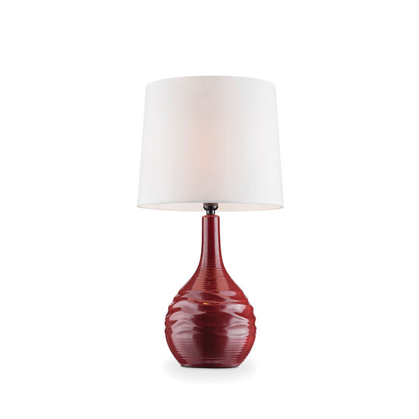 Ida Burgundy Table Lamp