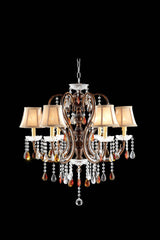 Juliet Golden Brown Ceiling Lamp, Hanging Crystal