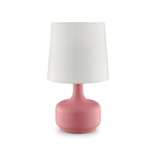 Farah Pink 17"H Matte Pink Table Lamp