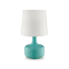 Farah Teal 17"H Matte Teal Table Lamp