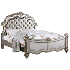 Melrose 6Pc Transitional Bedroom Set in Silver Finish by Cosmos Furniture