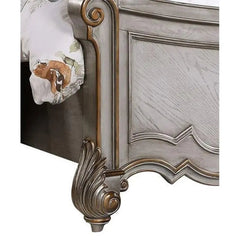 Melrose 6Pc Transitional Bedroom Set in Silver Finish by Cosmos Furniture