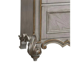 Melrose 6Pc Transitional Bedroom Set in Silver Finish by Cosmos Furniture