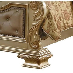 Miranda 6Pc Traditional Bedroom Set in Gold Finish by Cosmos Furniture