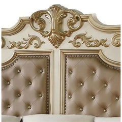 Miranda 6Pc Traditional Bedroom Set in Gold Finish by Cosmos Furniture
