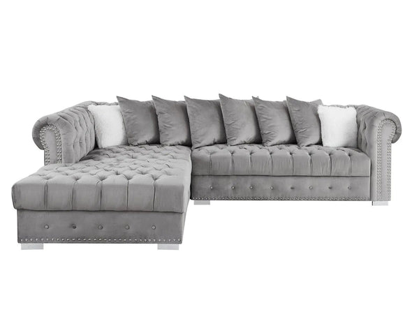 Monica Modern Sectional in Grey Color by Galaxy Furniture