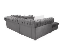Monica Modern Sectional in Grey Color by Galaxy Furniture