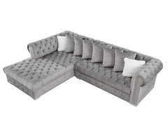 Monica Modern Sectional in Grey Color by Galaxy Furniture