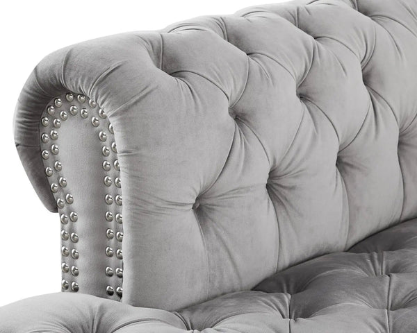 Monica Modern Sectional in Grey Color by Galaxy Furniture