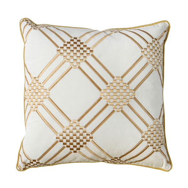 Pam Ivory/Yellow 20" X 20" Pillow, Ivory & Yellow (2/CTN)
