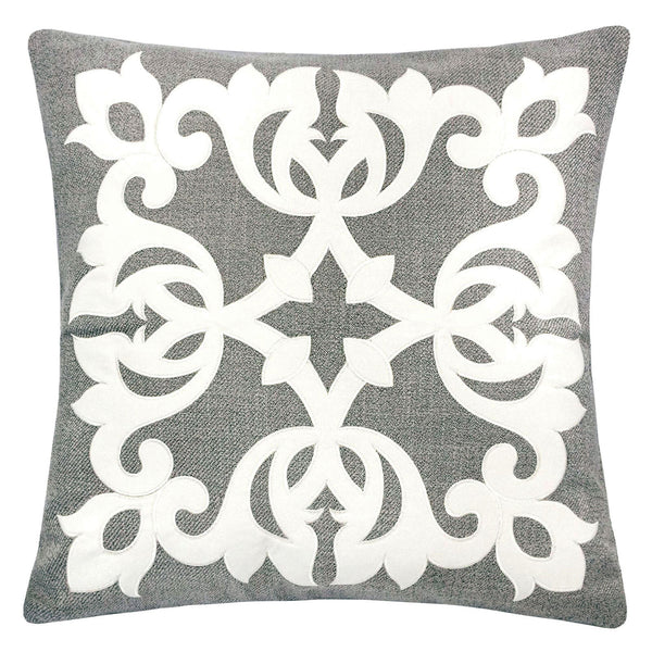 Trudy Silver 20" X 20" Pillow, Silver
