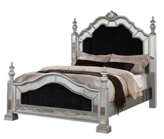 Pamela 6Pc Transitional Bedroom Set in Silver Finish by Cosmos Furniture