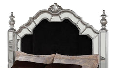 Pamela 6Pc Transitional Bedroom Set in Silver Finish by Cosmos Furniture