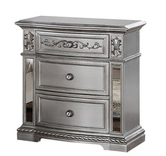 Pamela 6Pc Transitional Bedroom Set in Silver Finish by Cosmos Furniture