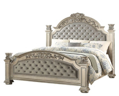 Platinum 6Pc Traditional Bedroom Set in Gold Finish by Cosmos Furniture