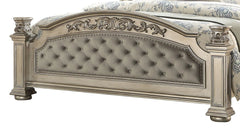 Platinum 6Pc Traditional Bedroom Set in Gold Finish by Cosmos Furniture