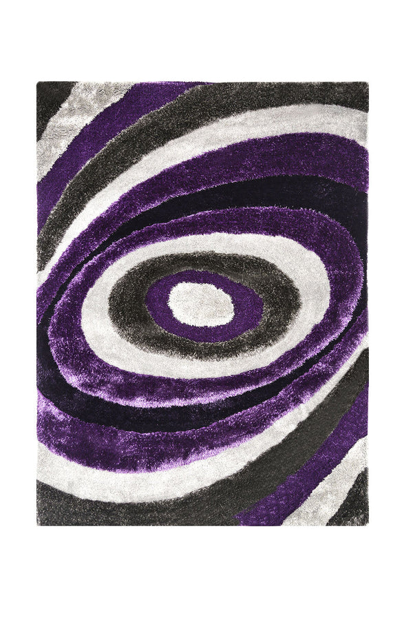 Winnipeg Gray/Purple 5' X 8' Area Rug