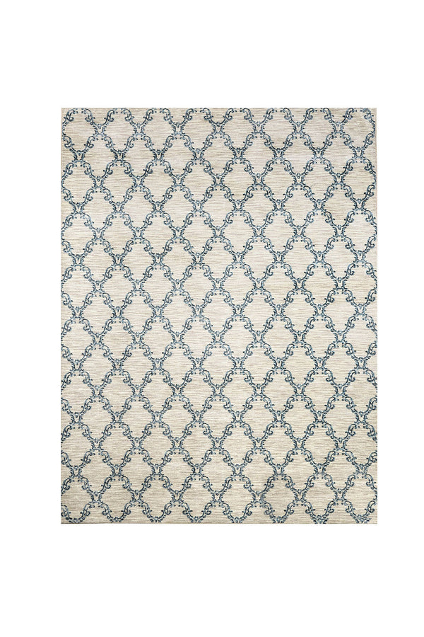Acanthus Light Gray/Blue 8' X 10' Area Rug